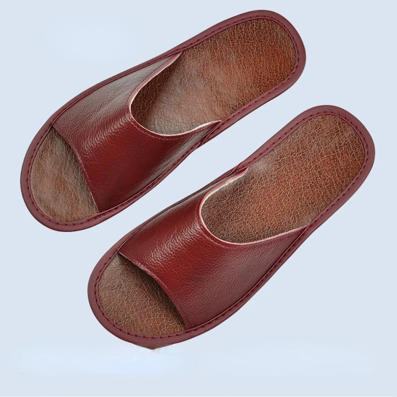 Flip Flop Leather Men - XIHAHA Sandal Kulit Asli Kulit Sapi