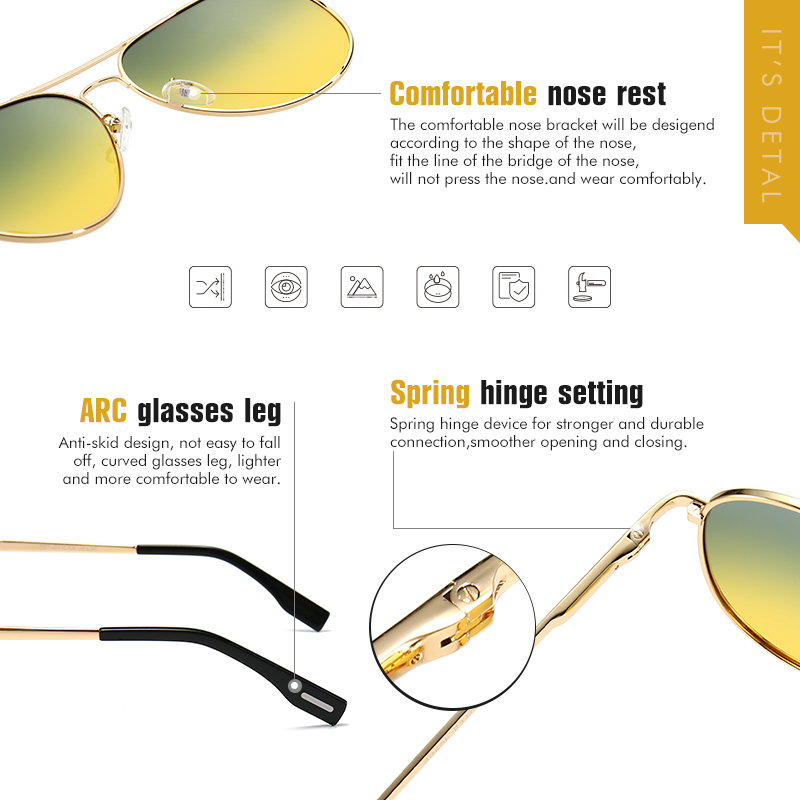 Kacamata Hitam Fotochromic Pri - Sunglasses Aviator Polarized ulasan dan harga