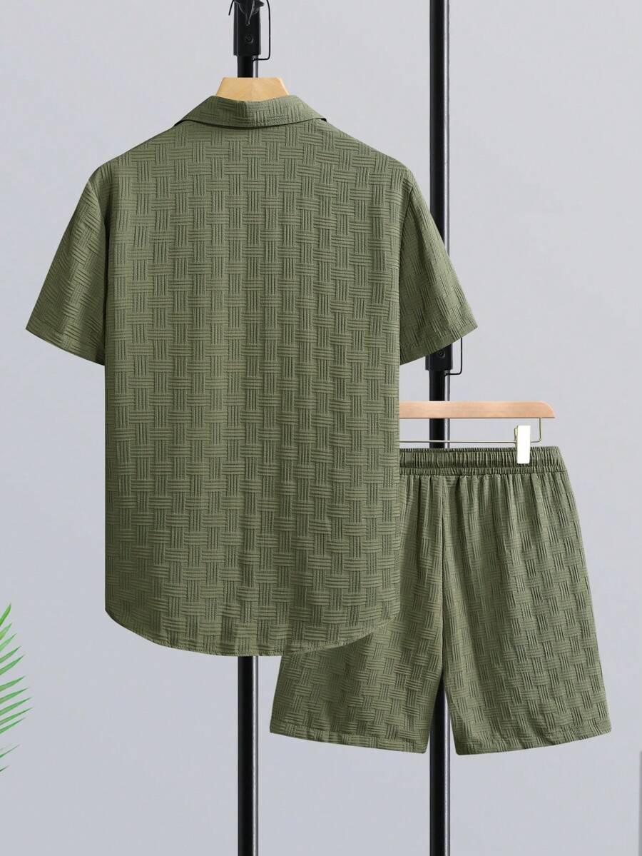 Set Kemeja Lengan Pendek Libur - Short Linen Drawstring ulasan dan harga